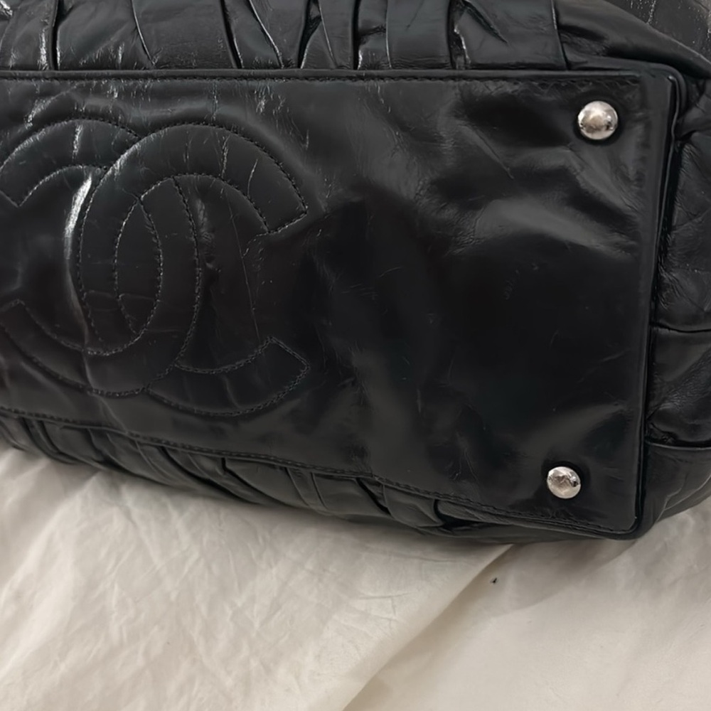 Chanel CC Glazed Twisted Tote/ Shoulder Bag - Picture 11 of 13